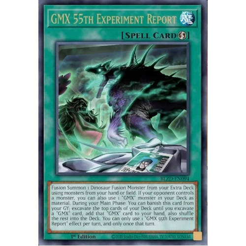 BLZD-EN094 GMX 55th Experiment Report Ultra Rare 1st Edition NM