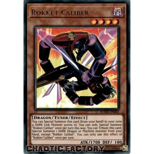 BODE-EN001 Rokket Caliber Ultra Rare 1st Edition NM