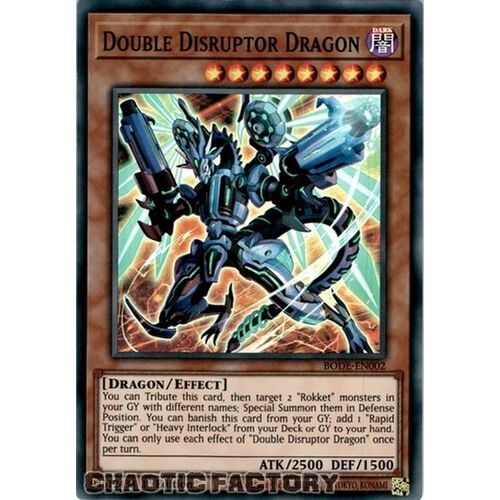 BODE-EN002 Double Disruptor Dragon Super Rare 1st Edition NM