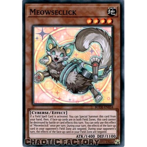 BODE-EN034 Meowseclick Super Rare 1st Edition NM