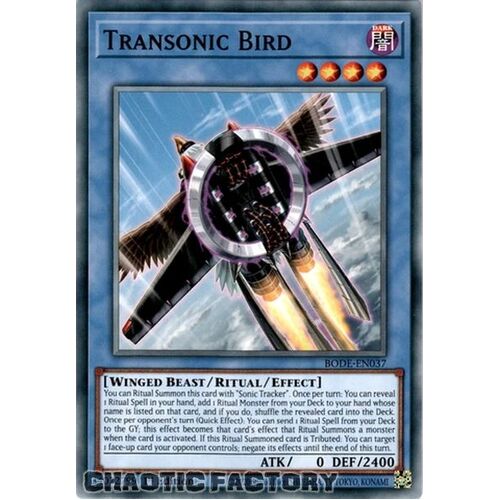 BODE-EN037 Transonic Bird Common 1st Edition NM