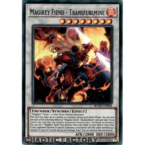 BODE-EN044 Magikey Fiend - Transfurlmine Super Rare 1st Edition NM
