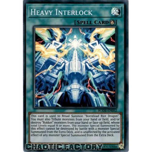 BODE-EN052 Heavy Interlock Super Rare 1st Edition NM