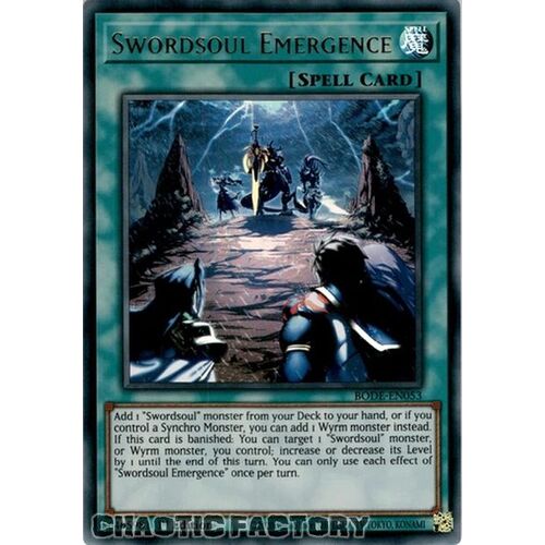 BODE-EN053 Swordsoul Emergence Ultra Rare 1st Edition NM