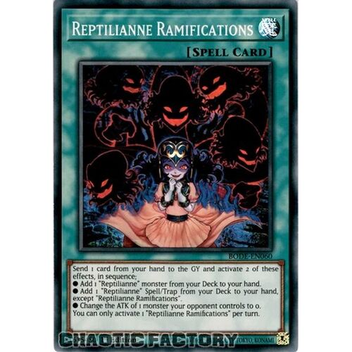 BODE-EN060 Reptilianne Ramifications Super Rare 1st Edition NM