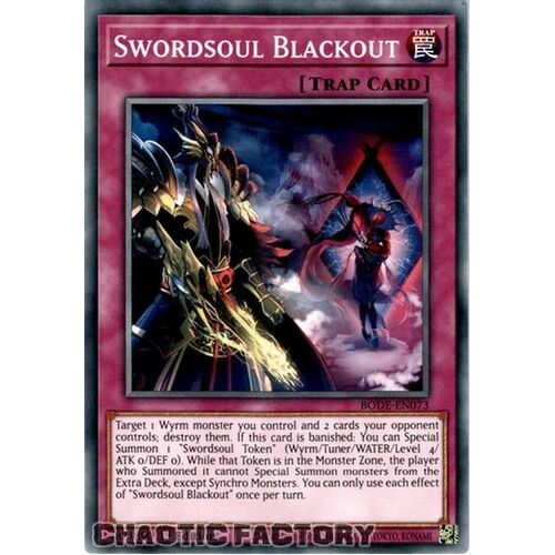 BODE-EN073 Swordsoul Blackout Common 1st Edition NM