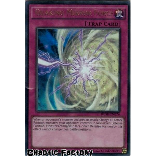 Quaking Mirror Force - BOSH-EN076 - Ultra Rare 1st Edition NM