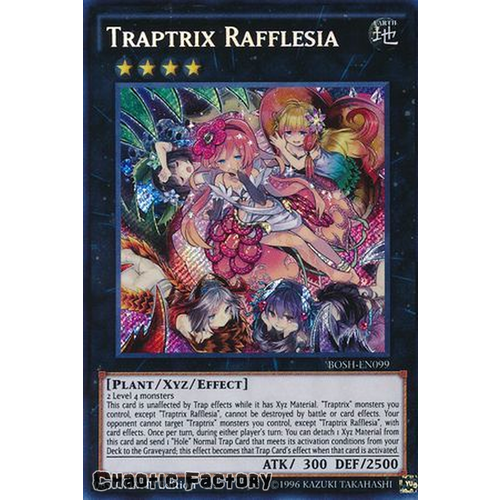 Traptrix Rafflesia - BOSH-EN099 - Secret Rare 1st Edition NM