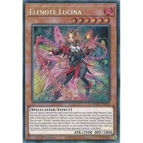 BPRO-EN010 Elfnote Lucina Secret Rare 1st Edition NM