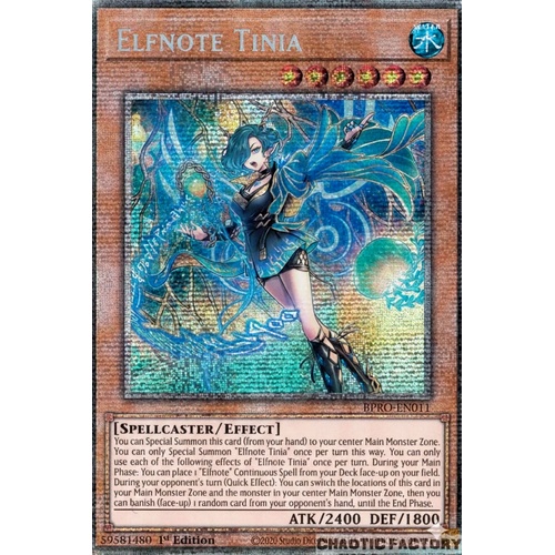 BPRO-EN011 Elfnote Tinia Starlight Rare 1st Edition NM