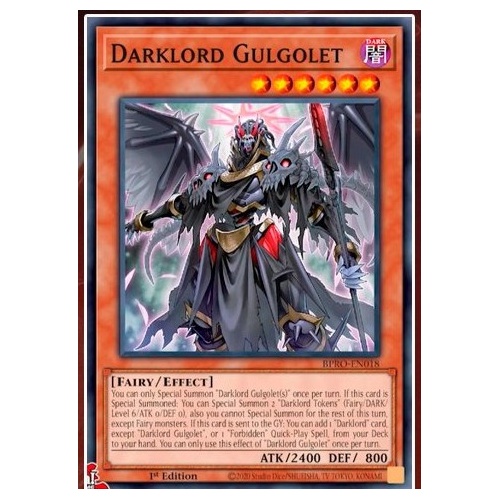 BPRO-EN018 Darklord Gulgolet Common 1st Edition NM