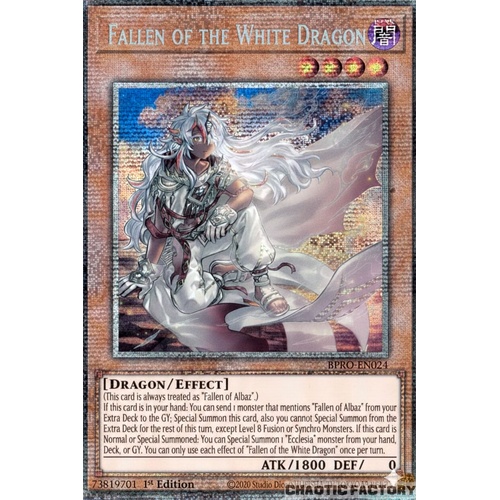BPRO-EN024 Fallen of the White Dragon Starlight Rare 1st Edition NM