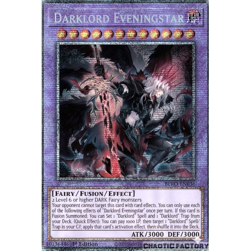 BPRO-EN036 Darklord Eveningstar Starlight Rare 1st Edition NM