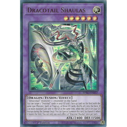 BPRO-EN037 Dracotail Shaulas Ultra Rare 1st Edition NM