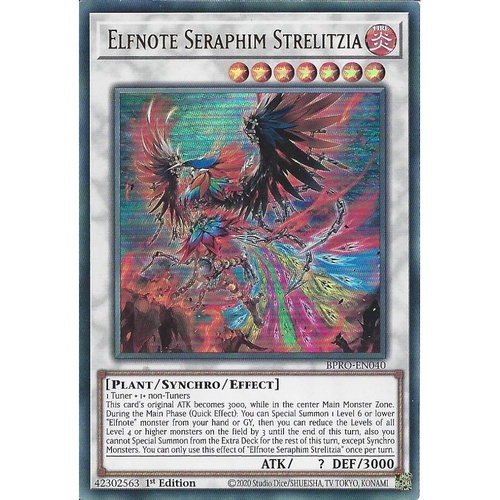 BPRO-EN040 Elfnote Seraphim Strelitzia Ultra Rare 1st Edition NM