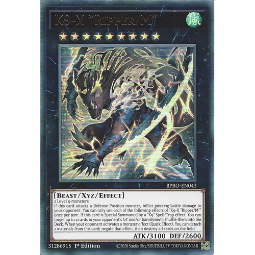 BPRO-EN043 K9-X Ripper/M"" Ultra Rare 1st Edition NM
