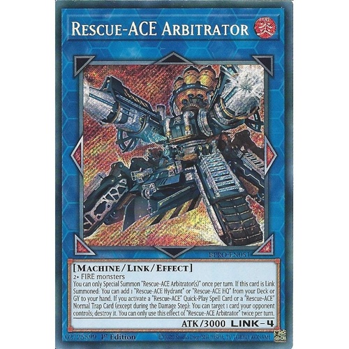 BPRO-EN051 Rescue-ACE Arbitrator Secret Rare 1st Edition NM