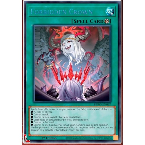 BPRO-EN067 Forbidden Crown Secret Rare 1st Edition NM