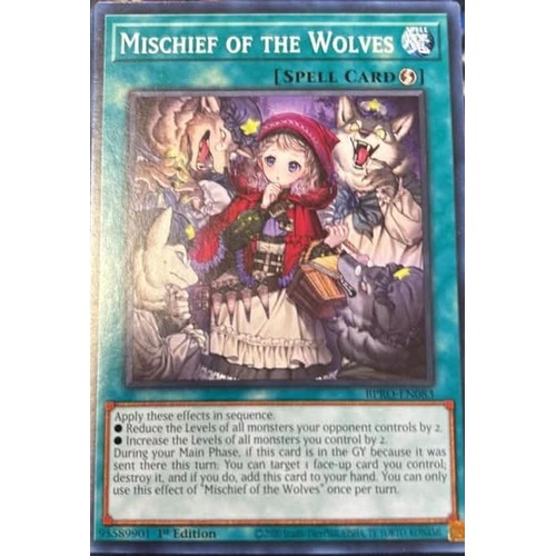 BPRO-EN083  Mischief of the wolves Common 1st Edition NM