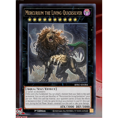 BPRO-EN084 Mercurium The Living Quicksilver Ultra Rare 1st Edition NM