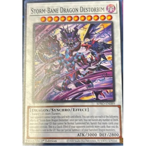 BPRO-EN089  Storm-Bane Dragon Destorbim Common 1st Edition NM