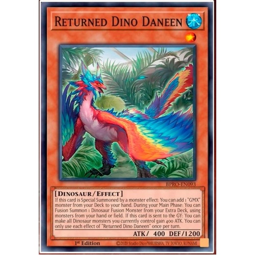 BPRO-EN093 Returned Dino Daneen Super Rare 1st Edition NM