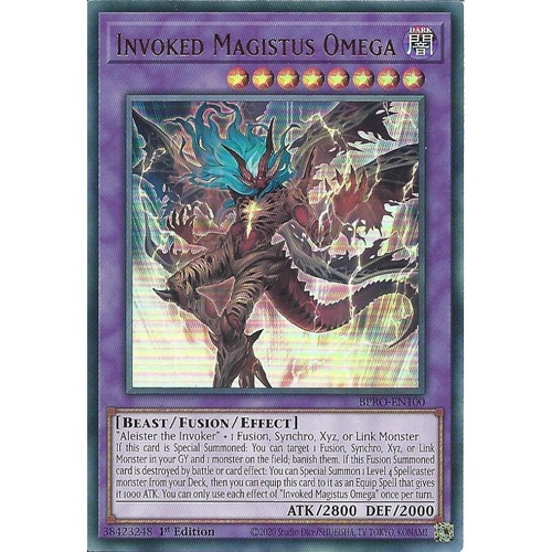 BPRO-EN100 Invoked Magistus Omega Ultra Rare 1st Edition NM