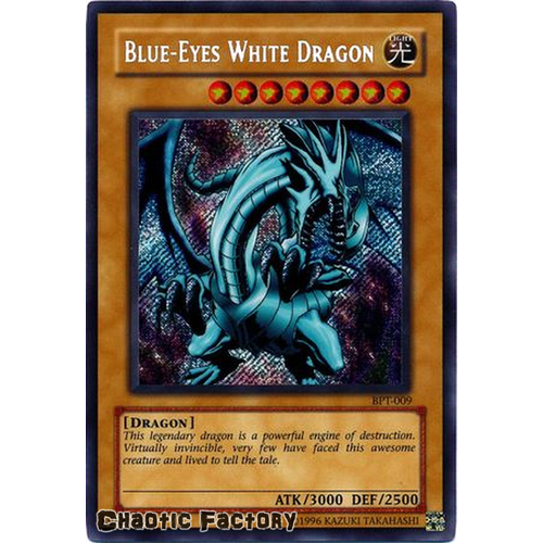 Blue-Eyes White Dragon - BPT-009 - Secret Rare NM