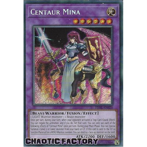 BROL-EN020 Centaur Mina Secret Rare 1st Edition NM