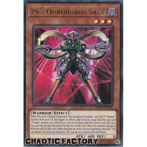 BROL-EN026 ZS - Ouroboros Sage Ultra Rare 1st Edition NM