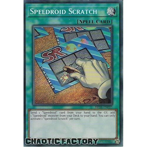 BROL-EN035 Speedroid Scratch Secret Rare 1st Edition NM