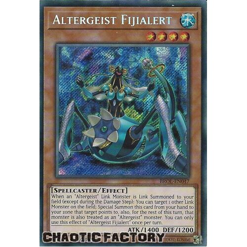 BROL-EN047 Altergeist Fijialert Secret Rare 1st Edition NM