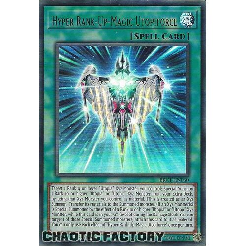 BROL-EN060 Hyper Rank-Up-Magic Utopiforce Ultra Rare 1st Edition NM