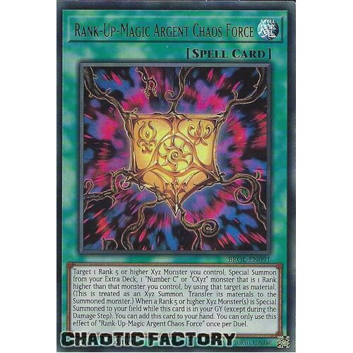 BROL-EN091 Rank-Up-Magic Argent Chaos Force Ultra Rare 1st Edition NM