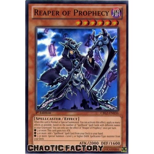 Reaper of Prophecy - CBLZ-EN036 - Super Rare 1st Edition NM