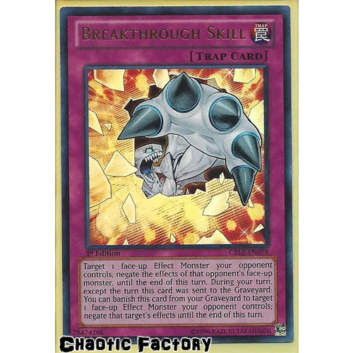 Breakthrough Skill - CBLZ-EN078 - Ultra Rare 1st Edition NM