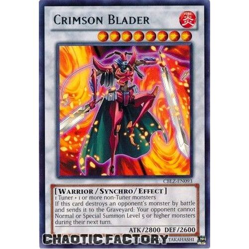 Crimson Blader - CBLZ-EN093 - Rare UNLIMITED Edition NM