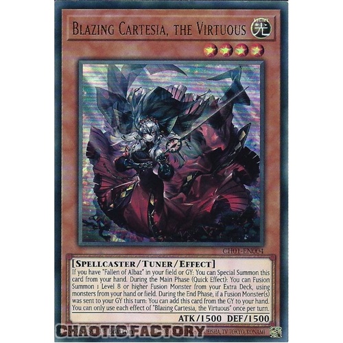 CH01-EN004 Blazing Cartesia, the Virtuous Ultra Rare 1st Edition NM