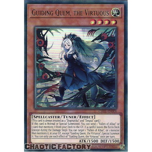CH01-EN006 Guiding Quem, the Virtuous Ultra Rare 1st Edition NM