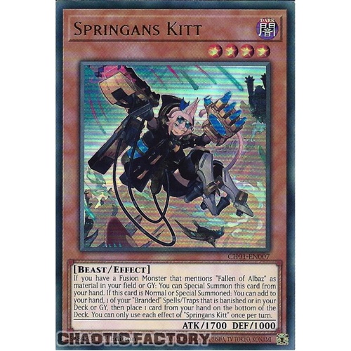 CH01-EN007 Springans Kitt Ultra Rare 1st Edition NM