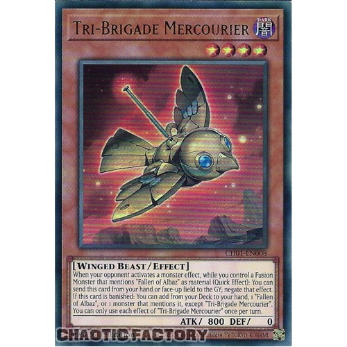 CH01-EN008 Tri-Brigade Mercourier Ultra Rare 1st Edition NM