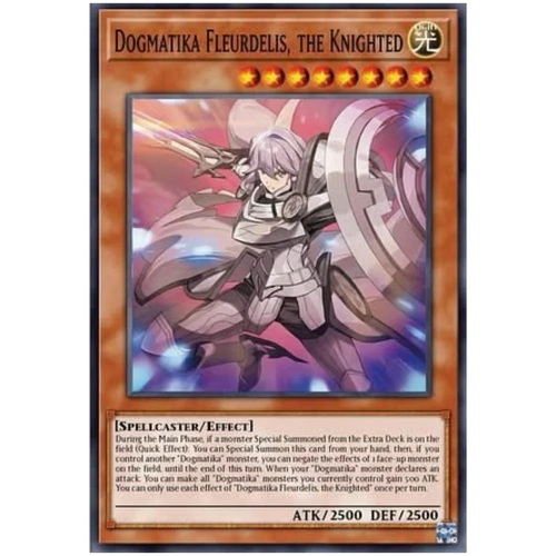 CH01-EN015 "Dogmatika Fleurdelis, the Knighted" Secret Rare 1st Edition NM