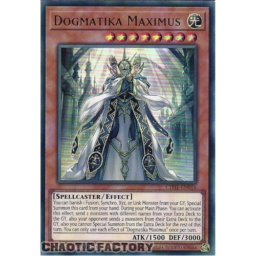 CH01-EN016 Dogmatika Maximus Ultra Rare 1st Edition NM