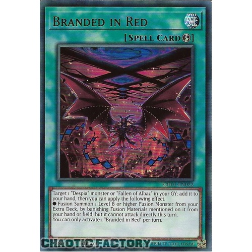 CH01-EN022 Branded in Red Ultra Rare 1st Edition NM