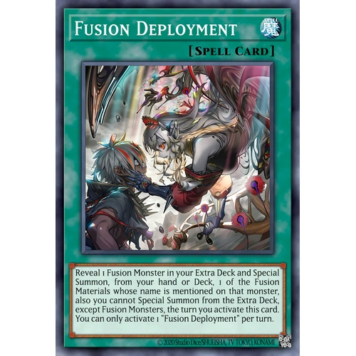 CH01-EN029 "Fusion Deployment" Secret Rare 1st Edition NM