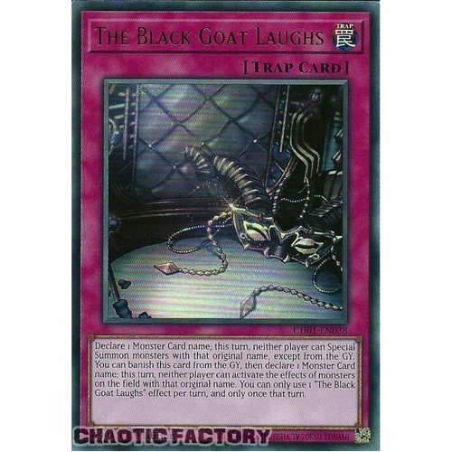CH01-EN038 The Black Goat Laughs Ultra Rare 1st Edition NM