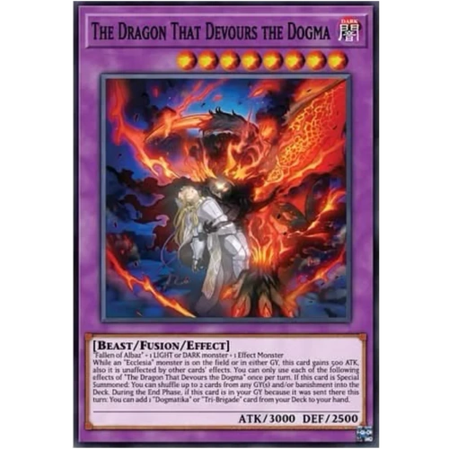 CH01-EN041 “The Dragon that Devours the Dogma" Secret Rare 1st Edition NM