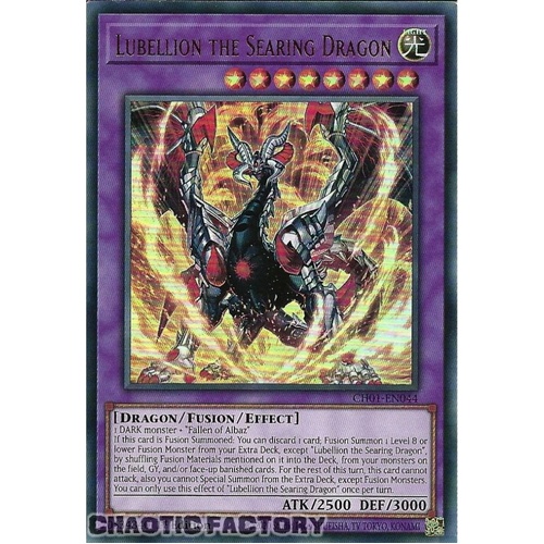 CH01-EN044 Lubellion the Searing Dragon Ultra Rare 1st Edition NM