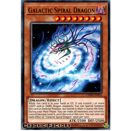 CHIM-EN016 Galactic Spiral Dragon Common 1st Edition NM