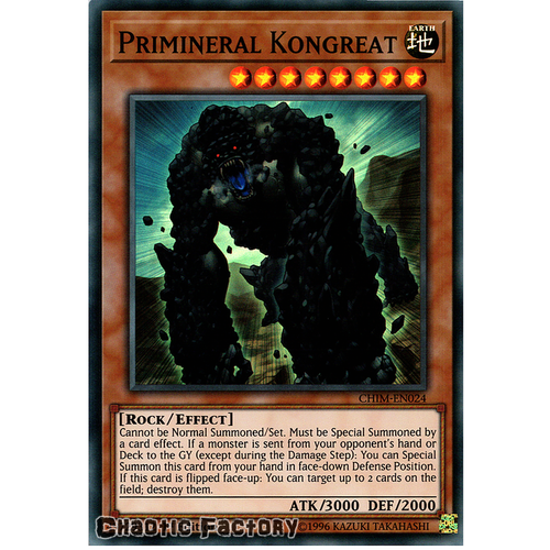 CHIM-EN024 Primineral Kongreat Super Rare 1st Edition NM